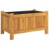 Jardinera con forro madera maciza de acacia 54x31x30