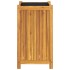 Jardinera con forro madera maciza de acacia 42x42x75