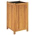 Jardinera con forro madera maciza de acacia 42x42x75