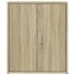Aparador de madera de ingeniería roble Sonoma 60x31x70