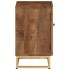 Mesita de noche madera maciza de mango y hierro 40x30x50