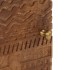 Mesita de noche madera maciza de mango y hierro 40x30x50