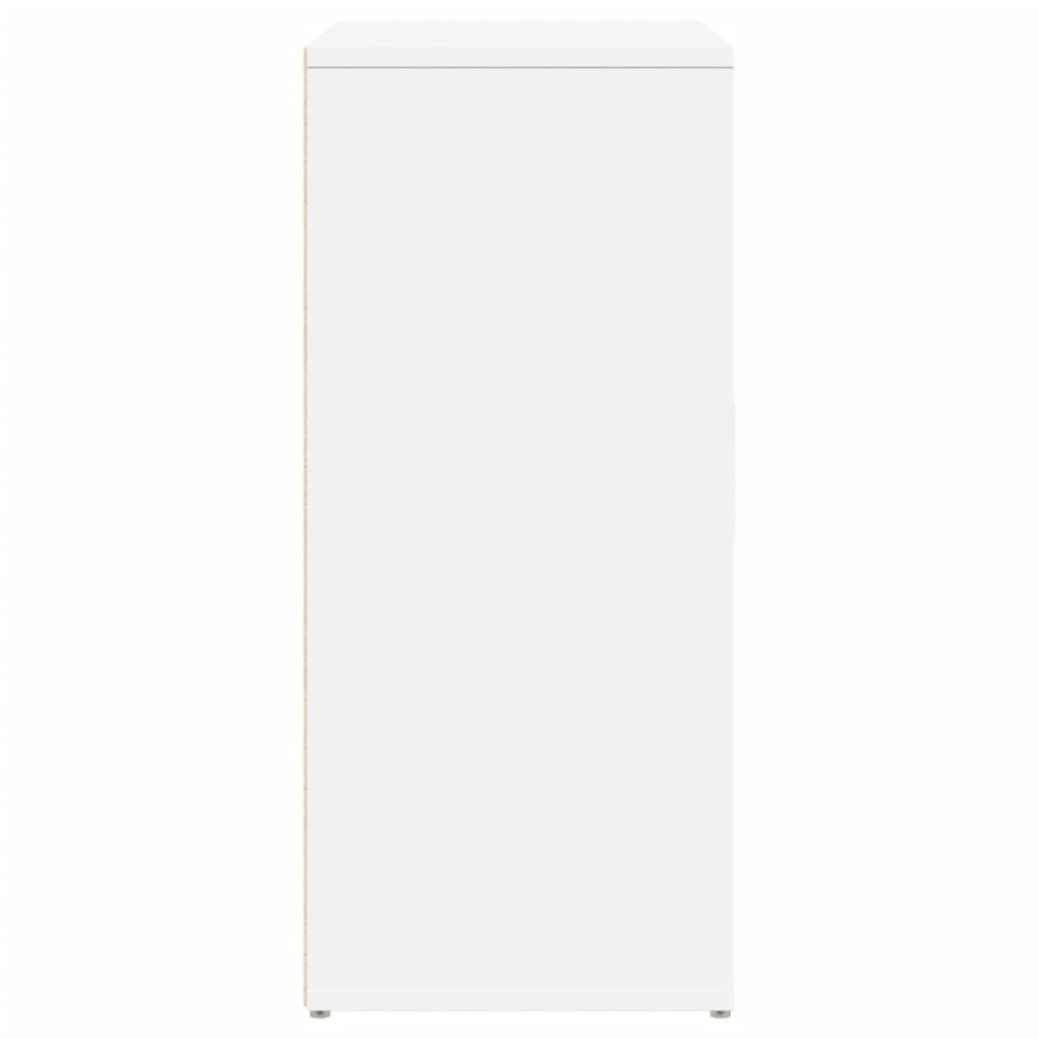 Aparador de madera de ingeniería blanco 60x31x70