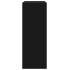 Aparador de madera de ingeniería negro 60x31x84