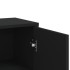 Aparador de madera de ingeniería negro 60x31x84