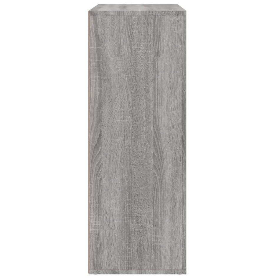 Aparador de madera de ingeniería gris Sonoma 60x31x84