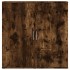 Aparador de madera de ingeniería roble ahumado 79x38x80