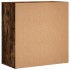 Aparador de madera de ingeniería roble ahumado 79x38x80
