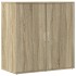 Aparador de madera de ingeniería roble Sonoma 79x38x80
