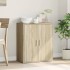 Aparador de madera de ingeniería roble Sonoma 79x38x80