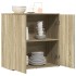 Aparador de madera de ingeniería roble Sonoma 79x38x80