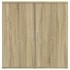 Aparador de madera de ingeniería roble Sonoma 79x38x80