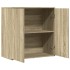 Aparador de madera de ingeniería roble Sonoma 79x38x80