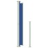Toldo lateral retráctil de jardín azul 180x500