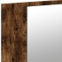 Armario espejo de baño LED acrílico roble ahumado 90x12x45