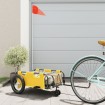 Remolque para bicicletas hierro y tela Oxford amarillo