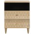 Mesita de noche madera maciza de mango 50x33x60