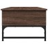 Mesa de centro madera ingeniería metal marrón 100x50x35