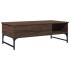 Mesa de centro madera ingeniería metal marrón 100x50x35