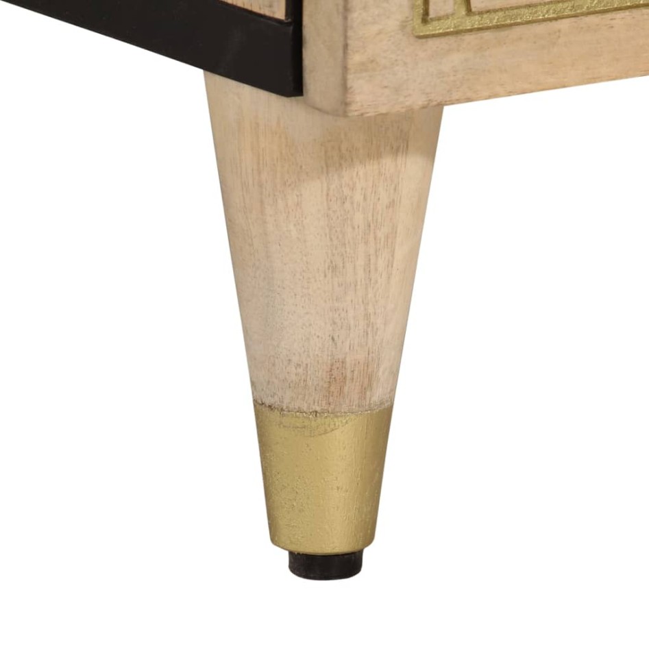 Armario auxiliar madera maciza de mango 40x33x75