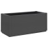 Jardinera PP gris oscuro 80x36x35