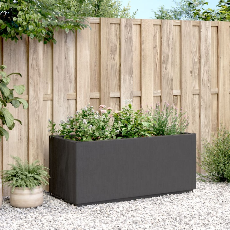 Jardinera PP gris oscuro 80x36x35