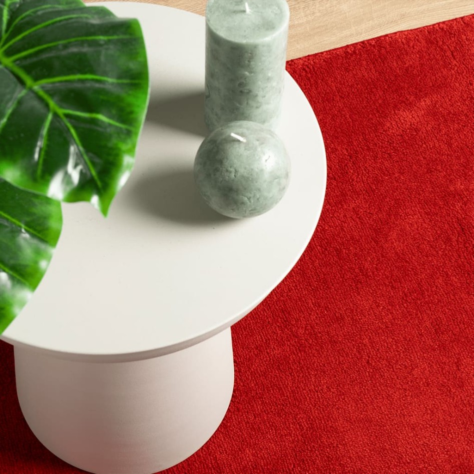 Alfombra de pelo corto OVIEDO rojo 100x200