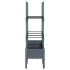Jardinera con enrejado PP azul gris 120x40x142,5