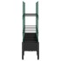 Jardinera con enrejado PP negro 160x40x142,5