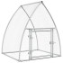Jaula para gallinas acero galvanizado plateado 100x105x120