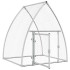 Jaula para gallinas acero galvanizado plateado 100x105x120