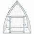 Jaula para gallinas acero galvanizado plateado 100x105x120