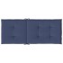 Cojines para silla con respaldo alto 6 uds tela azul