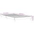 Estructura de cama madera de ingeniería gris Sonoma 90x200