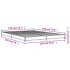 Estructura de cama madera de ingeniería y metal negro