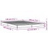 Estructura cama madera ingeniería metal gris Sonoma 120x200