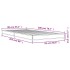 Estructura cama madera ingeniería metal roble marrón 90x200