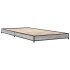 Estructura cama madera ingeniería metal gris Sonoma 75x190