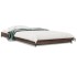 Estructura cama madera ingeniería metal marrón roble 100x200