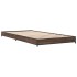 Estructura cama madera ingeniería metal marrón roble 100x200