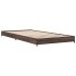 Estructura cama madera ingeniería metal marrón roble 100x200