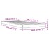 Estructura cama madera ingeniería metal marrón roble 100x200