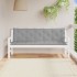 Cojines de banco de jardín 2 uds tela Oxford gris 180x50x7