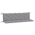 Cojines de banco de jardín 2 uds tela Oxford gris 180x50x7