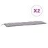 Cojines de banco de jardín 2 uds tela Oxford gris 180x50x7