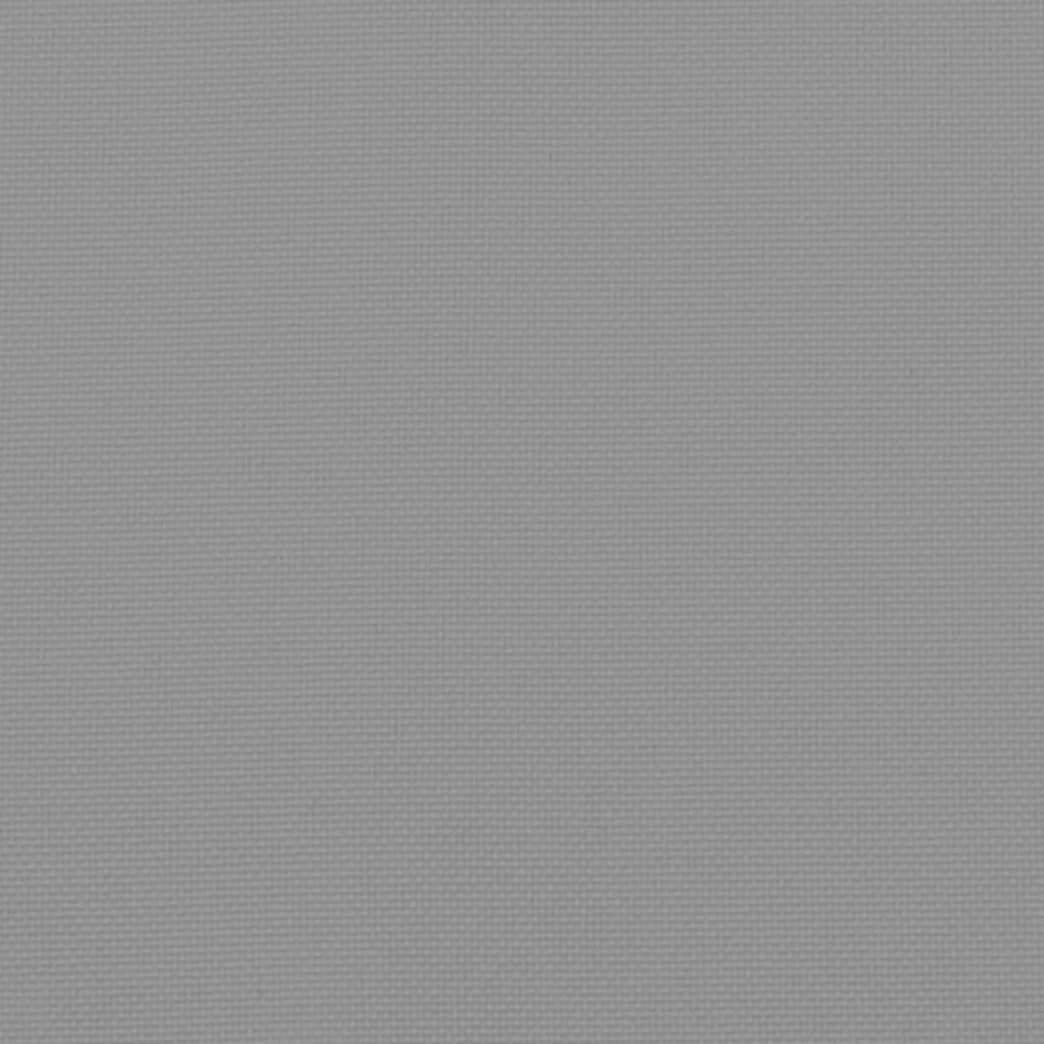 Cojines de banco de jardín 2 uds tela Oxford gris 180x50x7