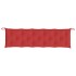 Cojines de banco de jardín 2 uds tela Oxford rojo 180x50x7