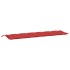 Cojines de banco de jardín 2 uds tela Oxford rojo 200x50x7