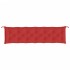 Cojines de banco de jardín 2 uds tela Oxford rojo 200x50x7