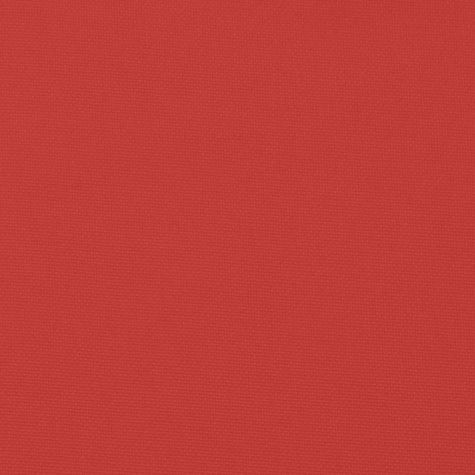 Cojines de banco de jardín 2 uds tela Oxford rojo 200x50x7